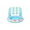 Bestway Piscina Gonfiabile per Bambini con Anello a Forma di Gelateria 104x84 cm +2 Anni Giardino 52638