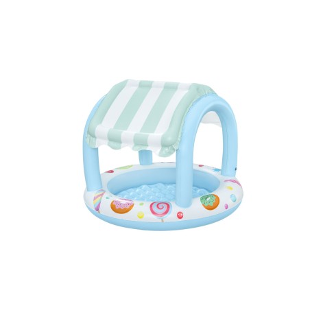 Bestway Piscina Gonfiabile per Bambini con Anello a Forma di Gelateria 104x84 cm +2 Anni Giardino 52638