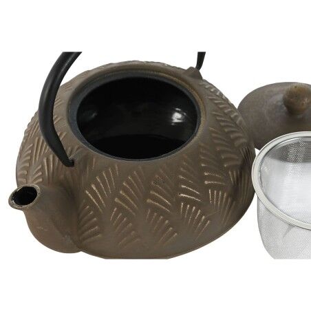 Teiera Home ESPRIT Marrone Nero Acciaio inossidabile Ferro 900 ml (2 Unità)