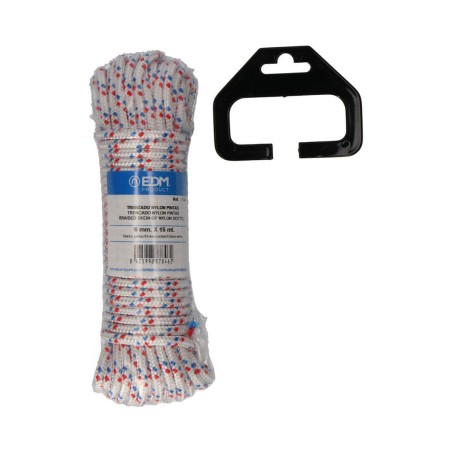 Corda intrecciata EDM 87846 Tricolore Nylon 15 m