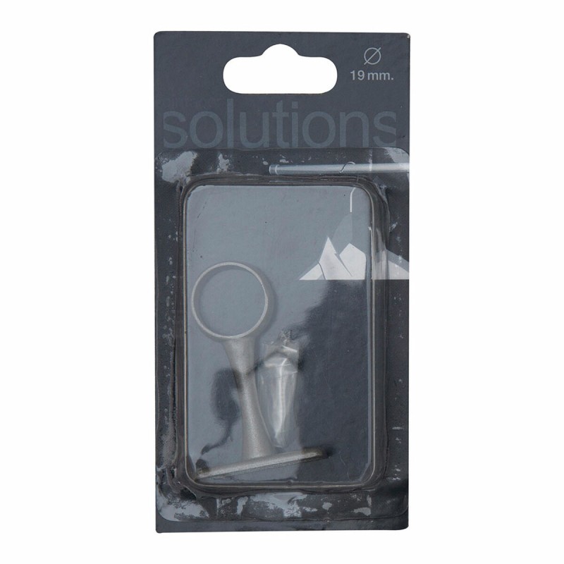 Supporto per asta dell'armadio Stor Planet Grigio Raso Ø 1,9 cm Centrale Supporto per asta dell'armadio Stor Planet Grigio Raso Ø 1,9 cm Centrale