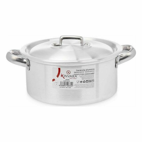 Casseruola con coperchio Kinvara 100004 Argentato (10 Unità)