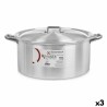 Casseruola con coperchio Kinvara 100013 Argentato 18 L (3 Unità)