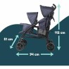 Passeggino per Bambini Bambisol Double Cane Blu Marino