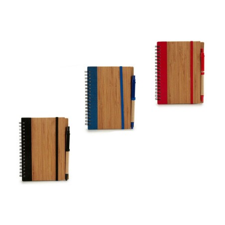 Quaderno ad Anelli con Penna Pincello AR1810133 1 x 16 x 12 cm Bambù (12 Unità)