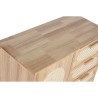 Credenza Home ESPRIT Naturale Metallo Rattan Legno d'albero della gomma 73,5 x 35 x 78 cm