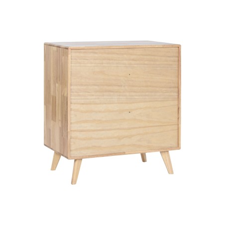 Credenza Home ESPRIT Naturale Metallo Rattan Legno d'albero della gomma 73,5 x 35 x 78 cm