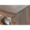 Credenza Home ESPRIT Marrone Nero Argentato Naturale Legno di mango Specchio 80 x 38 x 80 cm