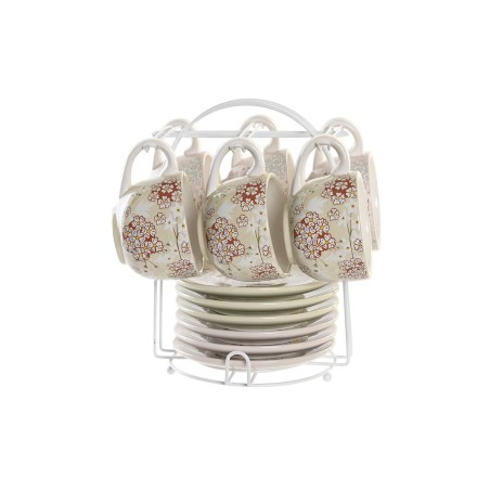 Set da Caffè DKD Home Decor Verde Beige Metallo Dolomite 180 ml