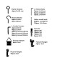 Set di ganci, bulloni ad occhio e appendiabiti Black & Decker 198 Pezzi