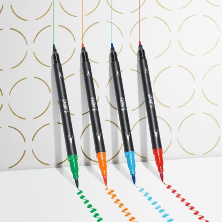 Set di Pennarelli Bic Intensity Dual Tip Multicolore 6 Pezzi