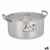 Casseruola con coperchio Kinvara 100008 Argentato 6,5 L 35 x 16 x 28 cm (6 Unità)