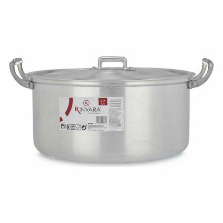 Casseruola con coperchio Kinvara 100008 Argentato 6,5 L 35 x 16 x 28 cm (6 Unità)