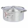 Casseruola con coperchio Kinvara 100010 Argentato 10 L (6 Unità)