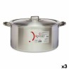 Casseruola con coperchio Kinvara 100014 Argentato 20 L (3 Unità)