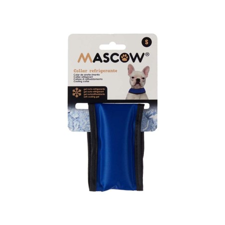 Collare per Cani Mascow TOY0417-S Azzurro Nero Poliestere PVC Gel 6,3 x 1 x 30 cm Refrigerante (4 Unità)