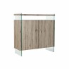 Credenza DKD Home Decor   Naturale Vetro Temperato Legno MDF 120 x 44 x 120 cm