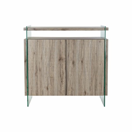 Credenza DKD Home Decor   Naturale Vetro Temperato Legno MDF 120 x 44 x 120 cm