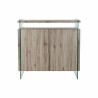 Credenza DKD Home Decor   Naturale Vetro Temperato Legno MDF 120 x 44 x 120 cm