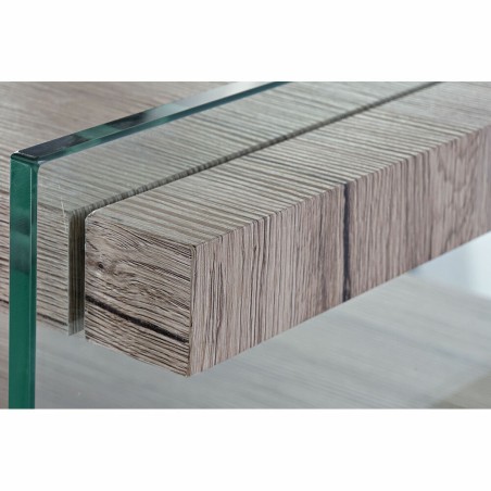 Credenza DKD Home Decor   Naturale Vetro Temperato Legno MDF 120 x 44 x 120 cm