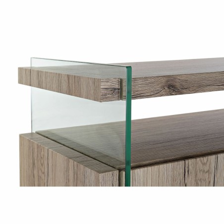 Credenza DKD Home Decor   Naturale Vetro Temperato Legno MDF 120 x 44 x 120 cm