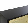 Credenza DKD Home Decor   Nero Naturale Rattan Abete 120 x 38 x 76 cm
