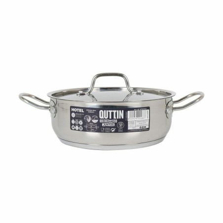 Casseruola con coperchio Quttin Hotel Acciaio ø 22 x 8 cm (4 Unità)