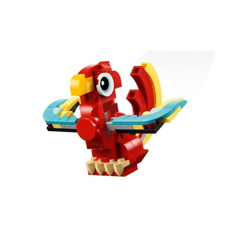Set di Costruzioni Lego 31145 DRAGÓN ROJO Multicolore 149 Pezzi