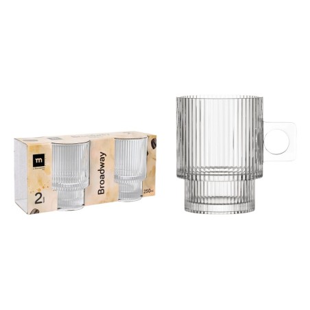 Set di Tazze da Caffè La Mediterránea Broadway 2 Pezzi (18 Unità)