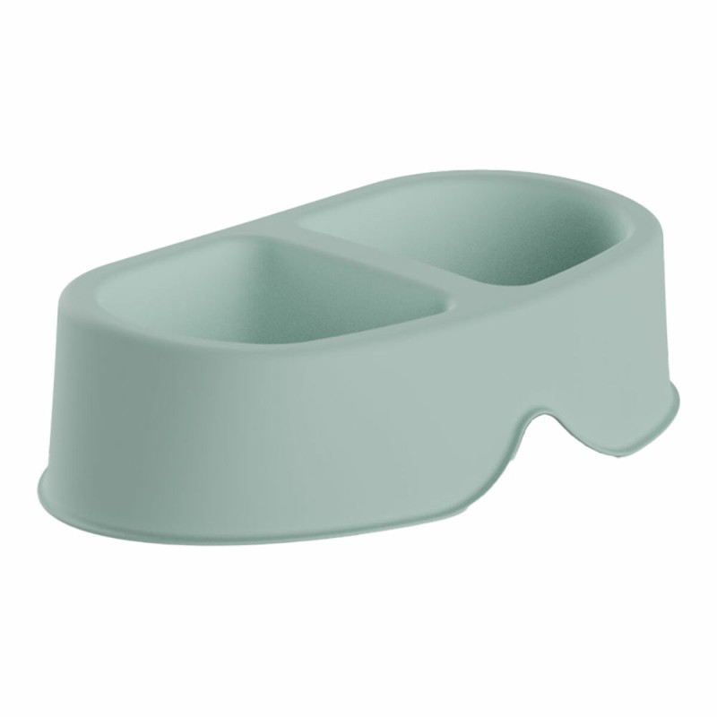 Ciotola per cani Plastiken 20138 Verde Plastica 0,5 L Doppia Ciotola per cani Plastiken 20138 Verde Plastica 0,5 L Doppia