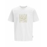 Maglia a Maniche Corte Uomo Jack & Jones JCOTARMAC CAMO FRONT TEE 12273239 Bianco