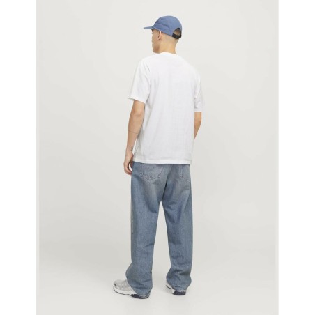 Maglia a Maniche Corte Uomo Jack & Jones JCOTARMAC CAMO FRONT TEE 12273239 Bianco