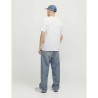 Maglia a Maniche Corte Uomo Jack & Jones JCOTARMAC CAMO FRONT TEE 12273239 Bianco