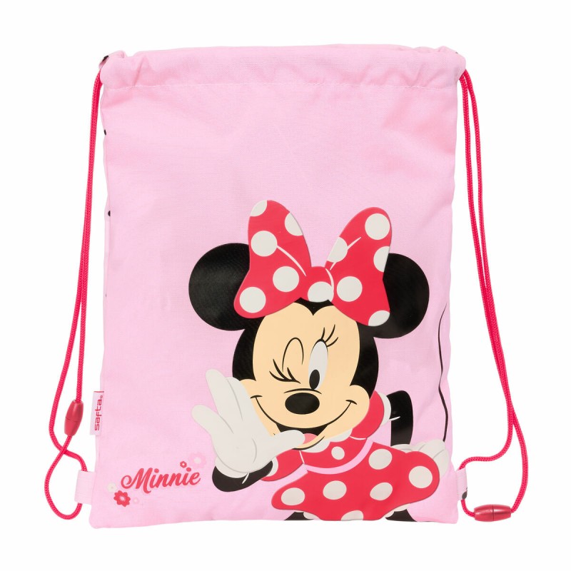 Zainetto con Cordini Minnie Mouse Naive Rosa 26 x 34 x 1 cm