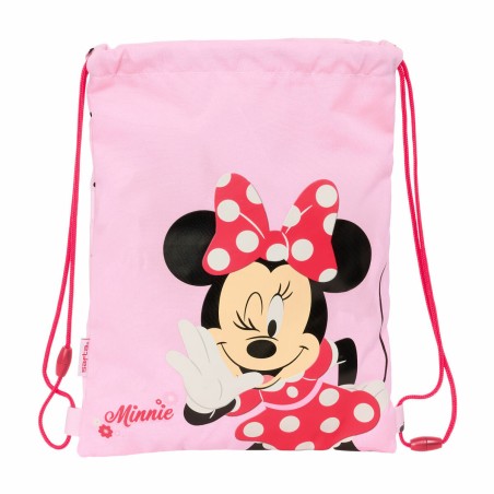 Zainetto con Cordini Minnie Mouse Naive Rosa 26 x 34 x 1 cm