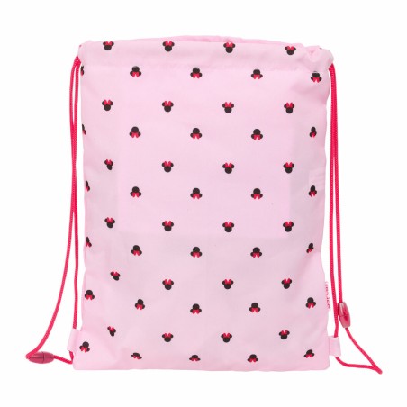 Zainetto con Cordini Minnie Mouse Naive Rosa 26 x 34 x 1 cm