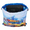 Zainetto con Cordini Hot Wheels Let's race Azzurro Nero 26 x 34 x 1 cm