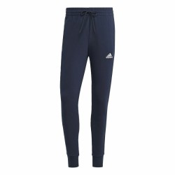 Pantalone Lungo Sportivo Adidas M 3S Ft Tc Nero Blu scuro Uomo