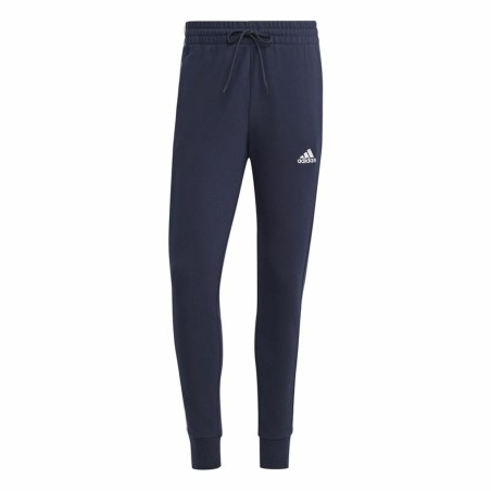 Pantalone Lungo Sportivo Adidas M 3S Ft Tc Nero Blu scuro Uomo