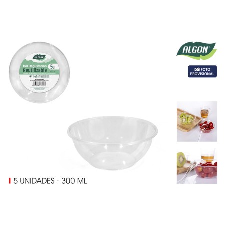 Set di Ciotole Algon 0,3 L 5 Pezzi (24 Unità)