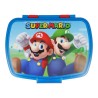 Contenitore per Sandwich Super Mario Plastica Rosso Azzurro (17 x 5.6 x 13.3 cm)
