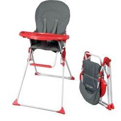 Seggiolone Bambisol Rosso Grigio PVC 6 - 36 Mesi