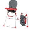 Seggiolone Bambisol Rosso Grigio PVC 6 - 36 Mesi