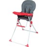 Seggiolone Bambisol Rosso Grigio PVC 6 - 36 Mesi