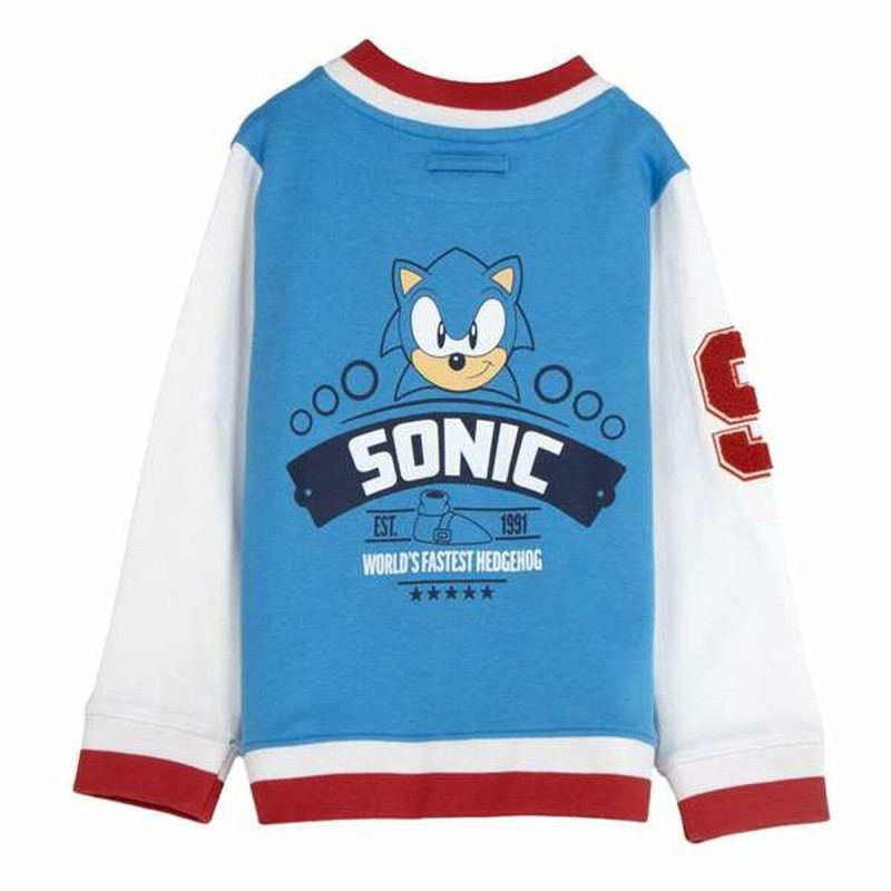 Giacca Sportiva da Bambini Sonic Azzurro