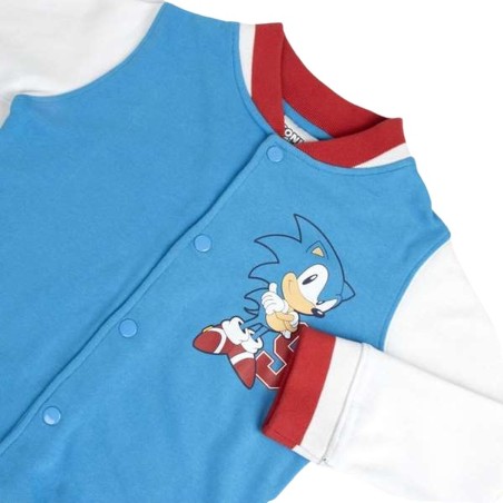 Giacca Sportiva da Bambini Sonic Azzurro
