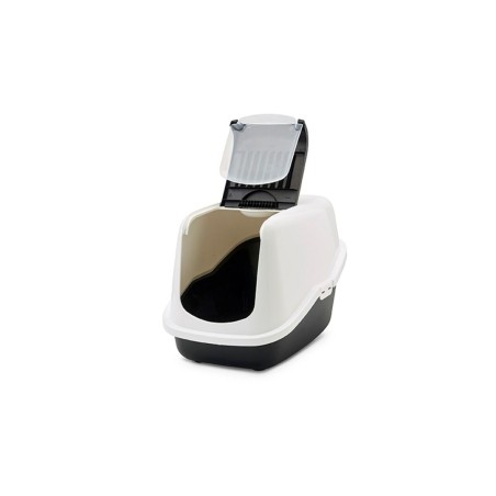 Lettiera per Gatti Savic Nestor Bianco Nero Plastica
