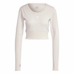 Maglia a maniche lunghe da donna Adidas Studio Lilla