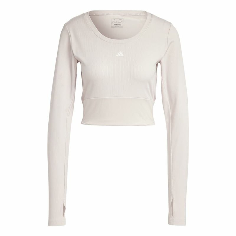 Maglia a maniche lunghe da donna Adidas Studio Lilla