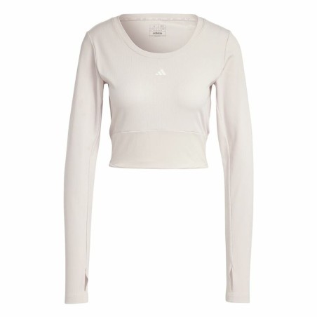 Maglia a maniche lunghe da donna Adidas Studio Lilla